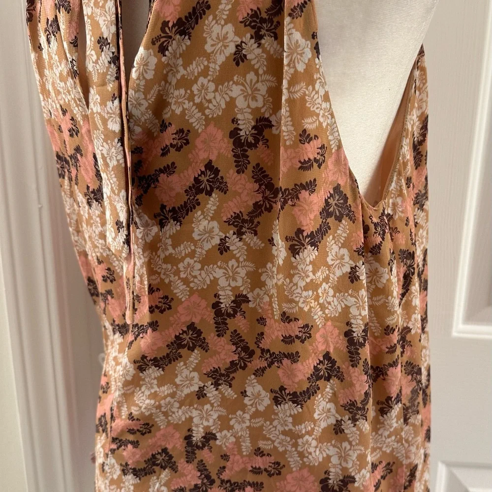Pinko Women’s Thin LightWeight Lined Top With Fringe And Bow‎ Size 6